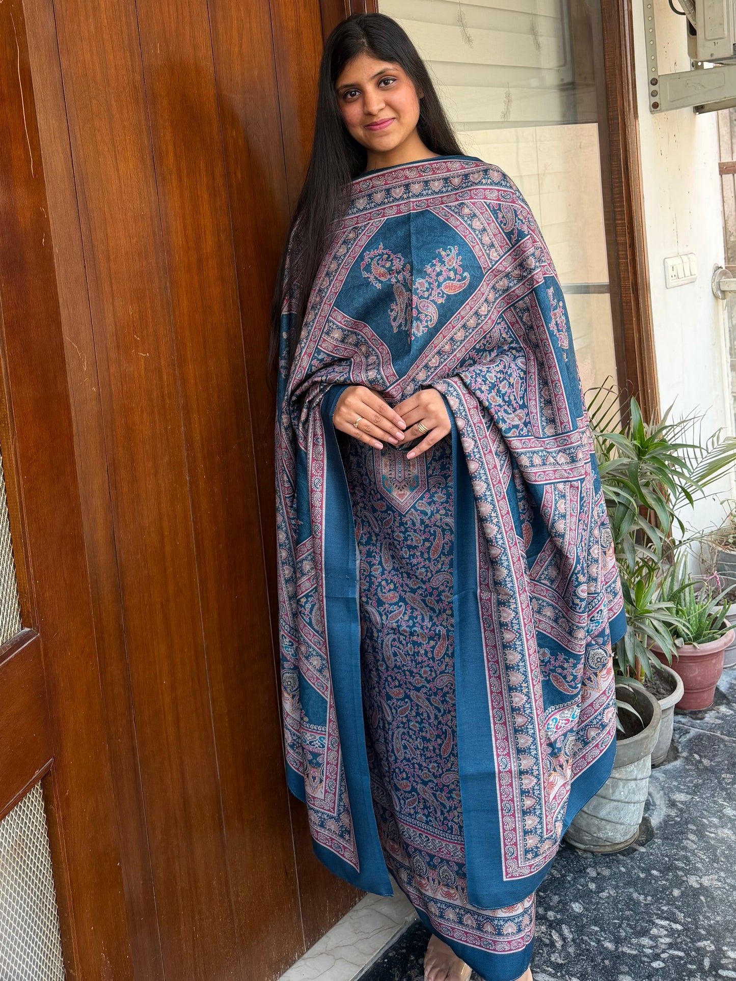 Pashmina suit set with pashmina shawl