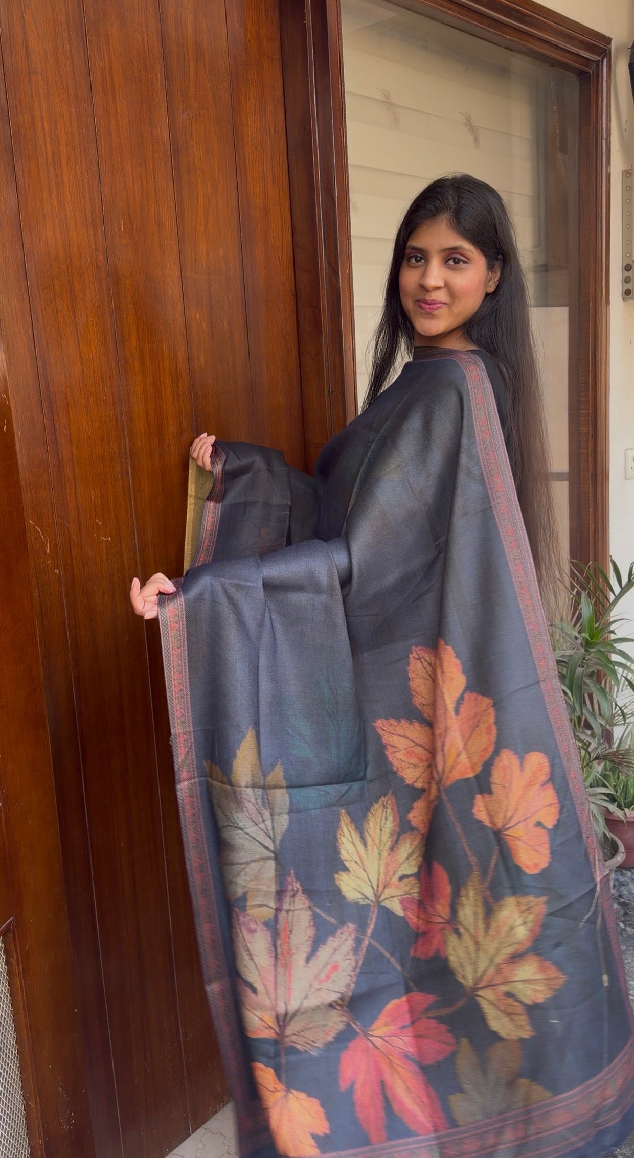 Designer Pashmina suit set with pashmina shawl