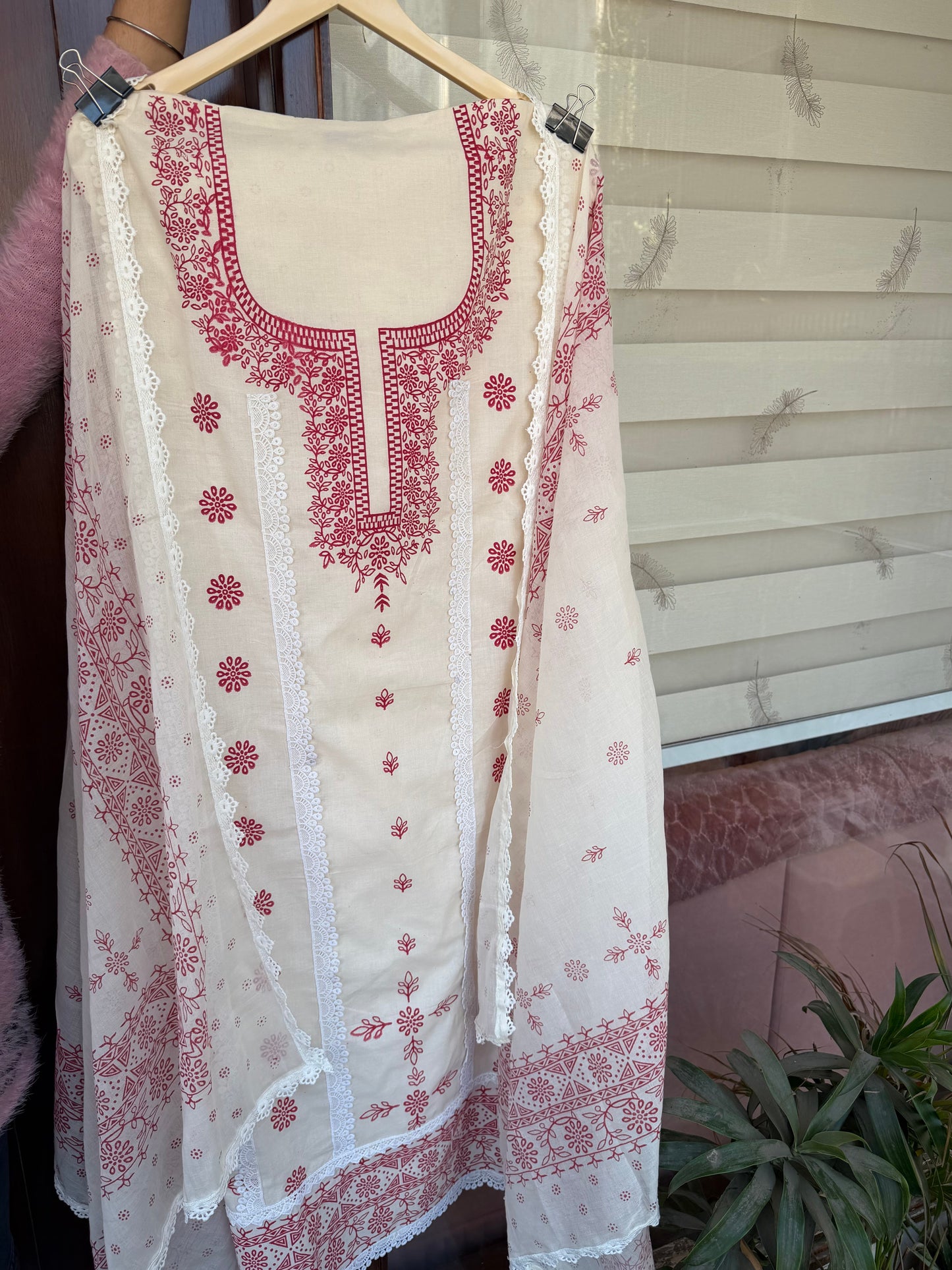 Mul cotton 3 piece suit set