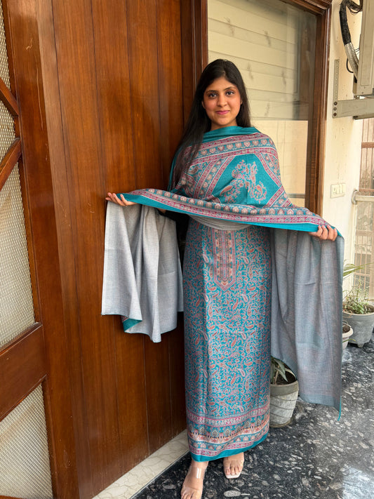Pashmina suit set with pashmina shawl