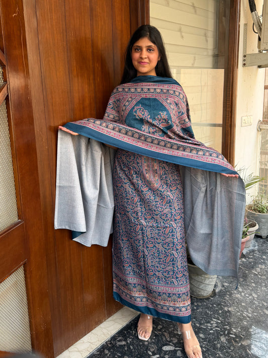 Pashmina suit set with pashmina shawl